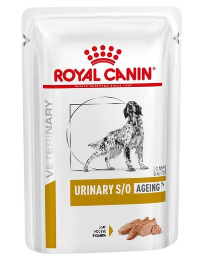 ROYAL CANIN Veterinary Health Nutrition Dog Urinary S/O Age Pouch Loaf 12 x 85g