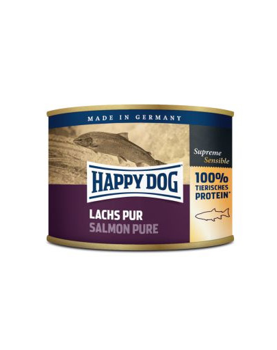 HAPPY DOG Premium Lachs Pur Losos 190 g Konzerva