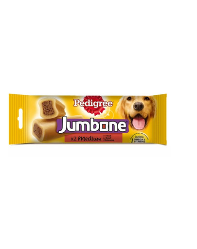 PEDIGREE Jumbone (stredné psy) hovädzia pochúťka 90 g x 20