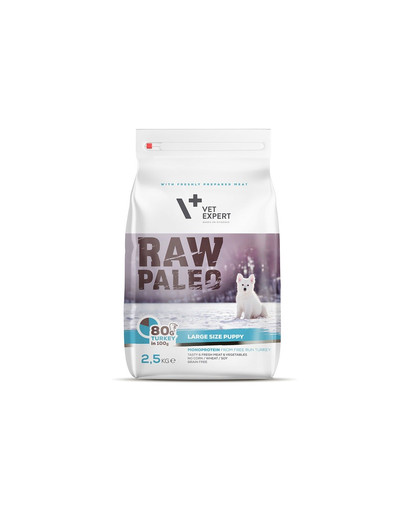 VETEXPERT RAW PALEO Puppy Large turkey 12 kg