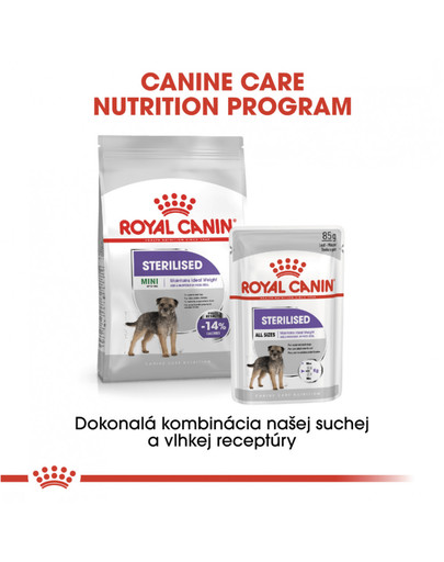 ROYAL CANIN Mini Sterilised 1 kg granule pre kastrované malé psy