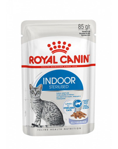 ROYAL CANIN Indoor Sterilised In Jelly Pouch 85g x12
