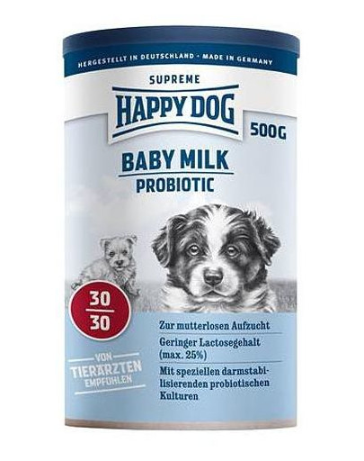 HAPPY DOG Mlieko pre šteňata baby milk Probiotic 500g