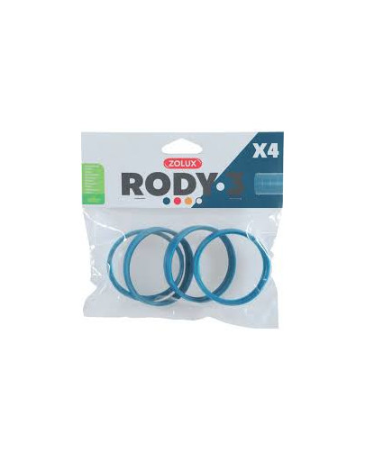 ZOLUX Komponenty Rody 3-spojovací krúžok modrý 4ks