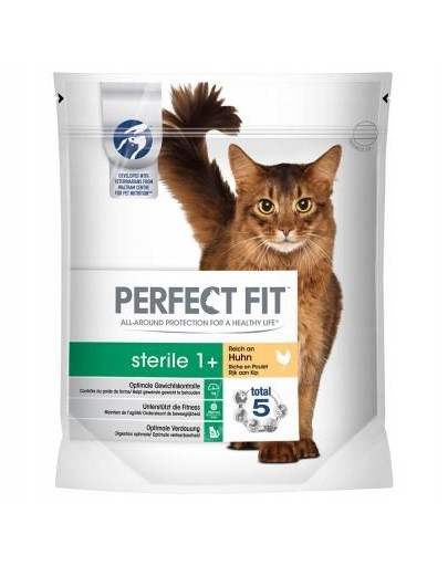 PERFECT FIT (Sterile 1+) 4,5kg Bohaté na hovädzie mäso - krmivo pre kastrované mačky