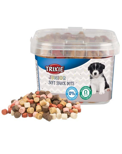 TRIXIE Mäkké maškrty Junior Dots z Omega-3, 140 g