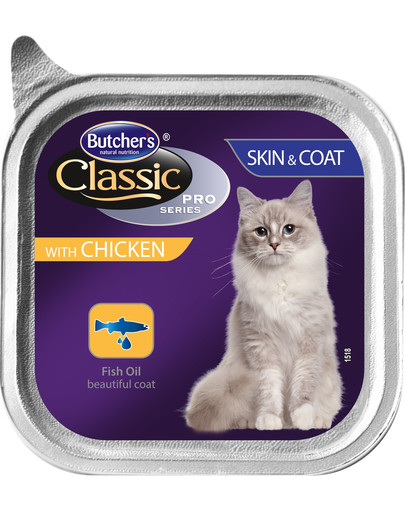 BUTCHER'S Classic Skin&Coat Cat kuracie Paté 100 g