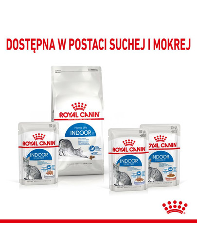 ROYAL CANIN Indoor Sterilised In Gravy Pouch 12x85g