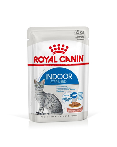 ROYAL CANIN Indoor Sterilised In Gravy Pouch 12x85g