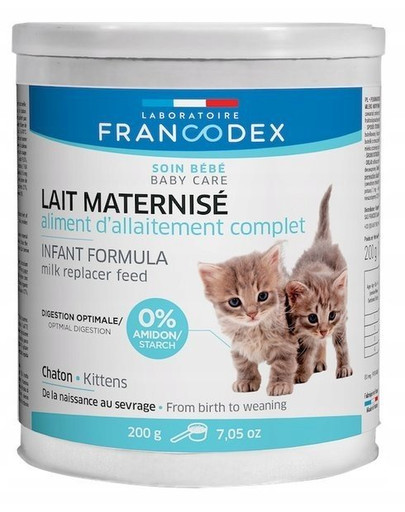 FRANCODEX Mlieko náhradné krmivo pre mačiatka plv 200 g