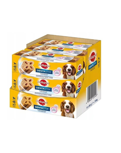 PEDIGREE DentaStix Advanced Stredné plemená 80 g x 9