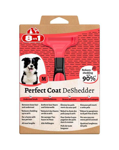 8IN1 Perfect Coat DeShedder Dog M - nástroj na vyčesávanie pre psa M