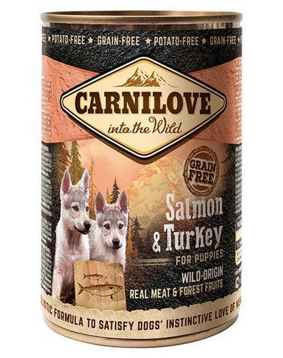 CARNILOVE Dog Puppies Wild Meat Salmon & Turkey 400g