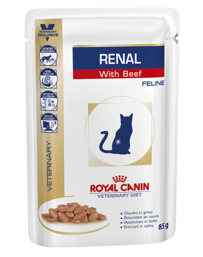 ROYAL CANIN Renal Feline hovězí 48 x 85 g