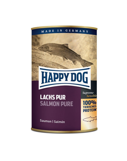 HAPPY DOG Lachs Pur 375 g konzerva pre psy s lososem