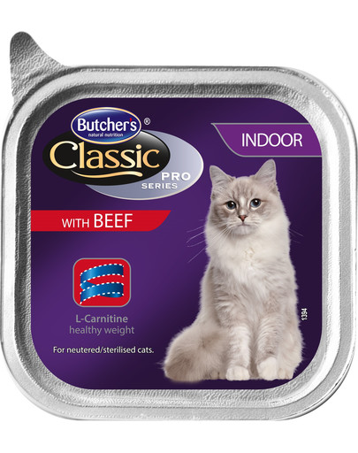 BUTCHER'S Classic Indoor Cat hovädzie Paté 100 g