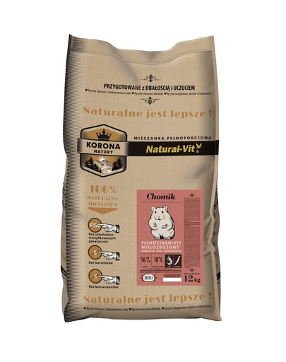 NATURAL-VIT Korona Natury Kompletná zmes pre škrečkov 12 kg