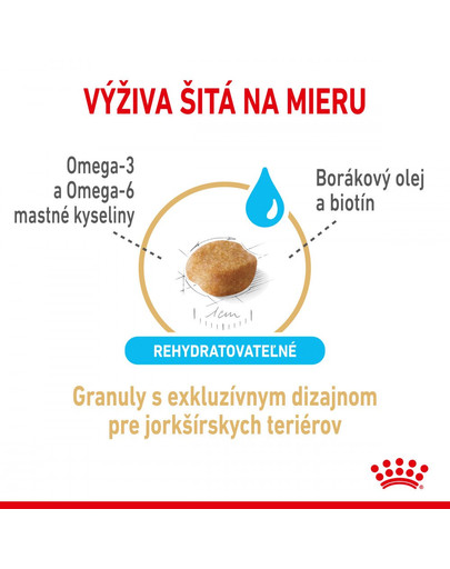 ROYAL CANIN Yorkshire Terrier Adult 8+ 1,5 kg granule pre staršieho jorkšírskeho teriéra