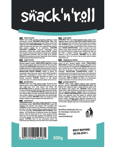 SNACK & ROLL Duck Strips 200 g