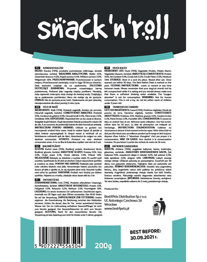 SNACK & ROLL Duck Slices 200 g
