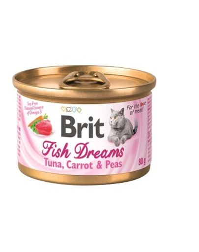 BRIT Cat Fish dreams Tuniak, mrkva a hrach 80 g