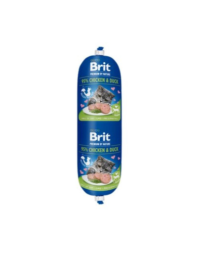 BRIT Cat sausage kura a kačica 180 g