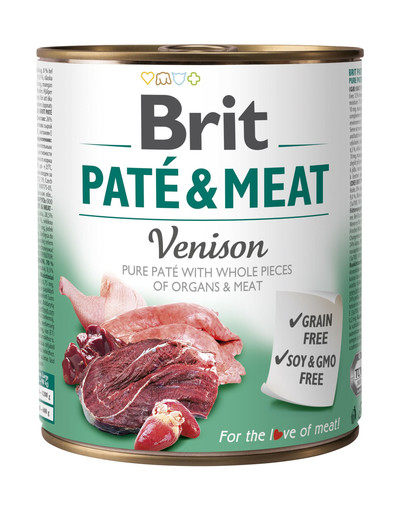 BRIT Pate & meat venison 800 g