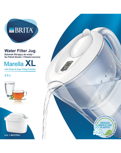 BRITA Filtračná kanvica Marella XL Maxtra + 3,5 l biela