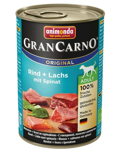 ANIMONDA Grancarno losos/špenát konzerva 400 g