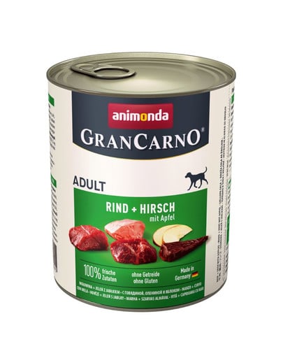 ANIMONDA Grancarno jeleň/jablko konzerva 800 g
