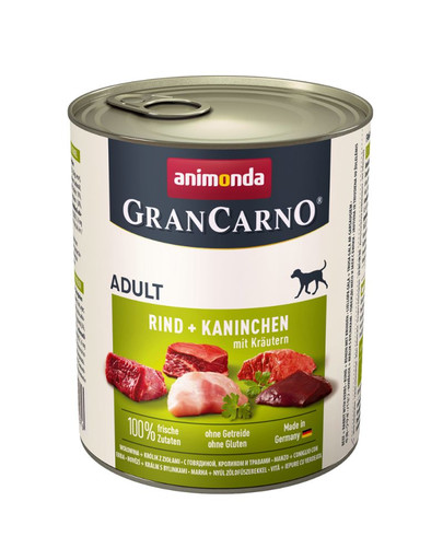 ANIMONDA GranCarno Adult králik, bylinky 800 g