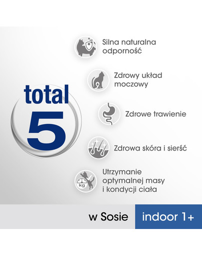 PERFECT FIT Indoor 1+ krmivo pre mačky, kuracie mäso, losos 4x85 g