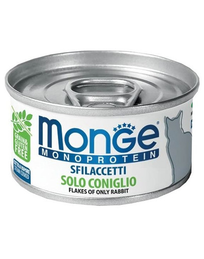 MONGE Cat Monoprotein Králik 80g
