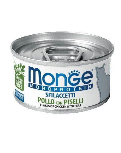 MONGE Cat Monoprotein Kurča a hrášok 80g