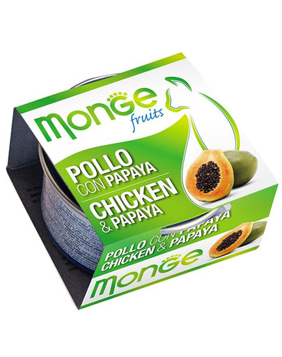 MONGE Fruit kura s papájou 80 g