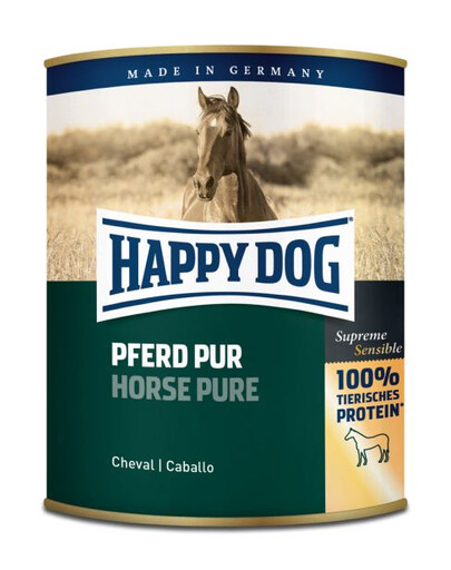 HAPPY DOG Wild Pur mokré krmivo s čistým konským mäsom 800 g