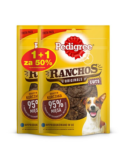 PEDIGREE Ranchos Originals Cuts 65g x 3
