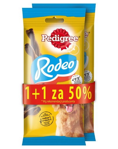 PEDIGREE Rodeo 123 g x 6 1 + 50% GRATIS