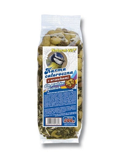 NATURAL-VIT Natural-Vit Celoročná zmes pre voľne žijúce vtáky s orechmi 300 g