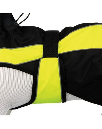 TRIXIE Oblek pre psov safety. m: 50 cm. čierno / žltý