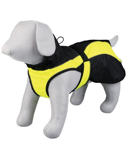 TRIXIE Oblek pre psov safety. m: 50 cm. čierno / žltý