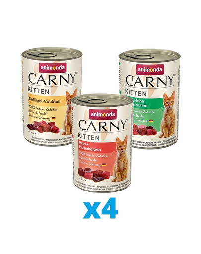 ANIMONDA Carny Kitten mix príchutí 12 x 400 g