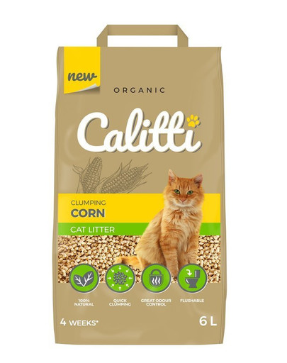 CALITTI Podstielka z kukurice pre mačku 6 l