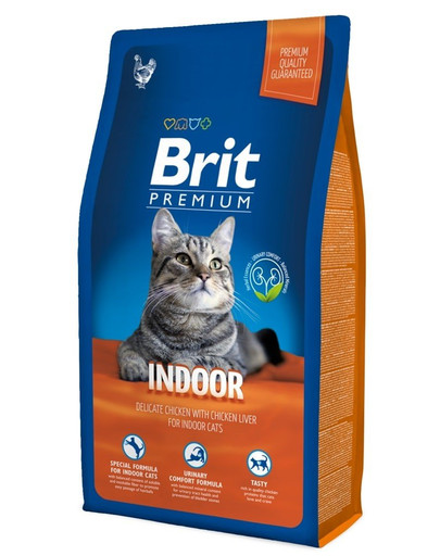 BRIT Premium Cat Indoor Granule pre mačky chované vo vnútri 16 kg (2 x 8 kg)