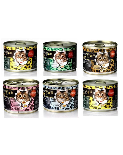 O'CANIS Paštéta pre mačky - Mix príchutí 200g x 6