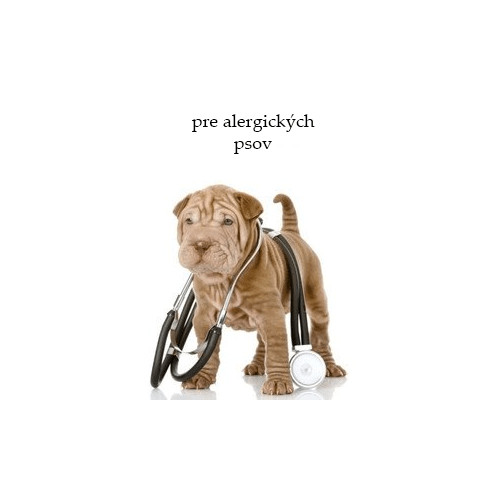 Veterinárne krmivo pre alergických psov