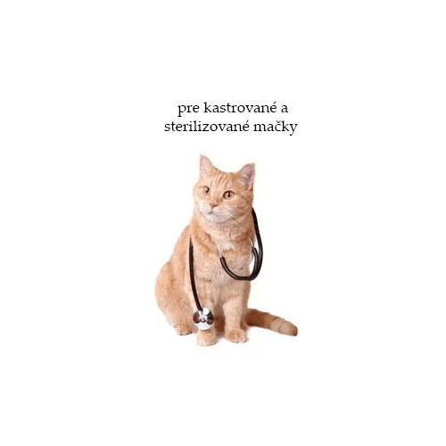 Veterinárne krmivo pre kastrované a sterilizované mačky