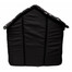 PETSBED Čierny pelech pre psa s labkami 60 x 57 cm