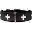 HUNTER Swiss kožený obojok veľkosť L-XL (70) 56-63,5 / 3,9 cm čierny