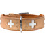HUNTER Swiss kožený obojok veľkosť XS-S (37) 30-34,5 / 2,6 cm béžový